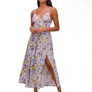 ASTR The Label Lizbeth Floral Dress XS NWT